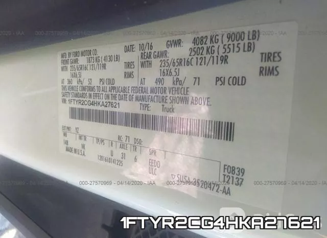 1FTYR2CG4HKA27621 фото 10