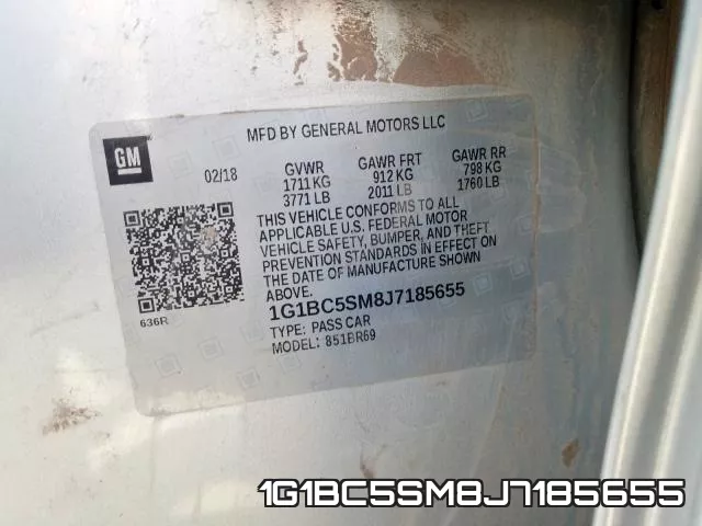 1G1BC5SM8J7185655 фото 2