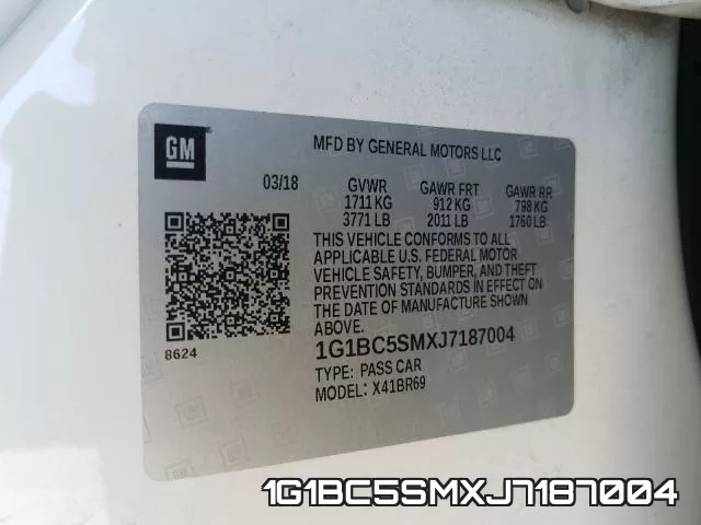 1G1BC5SMXJ7187004 фото 2