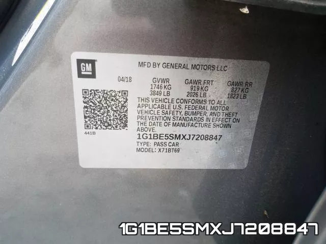 1G1BE5SMXJ7208847 фото 2