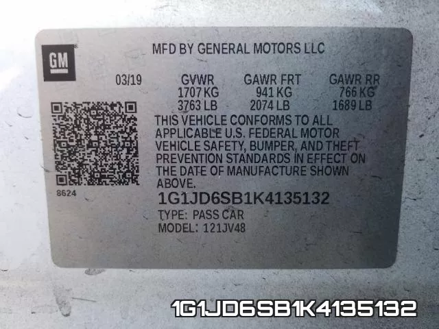 1G1JD6SB1K4135132 фото 2