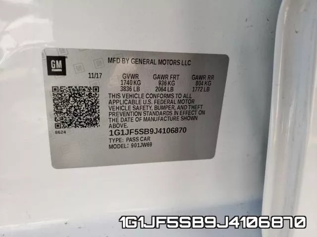 1G1JF5SB9J4106870 фото 2