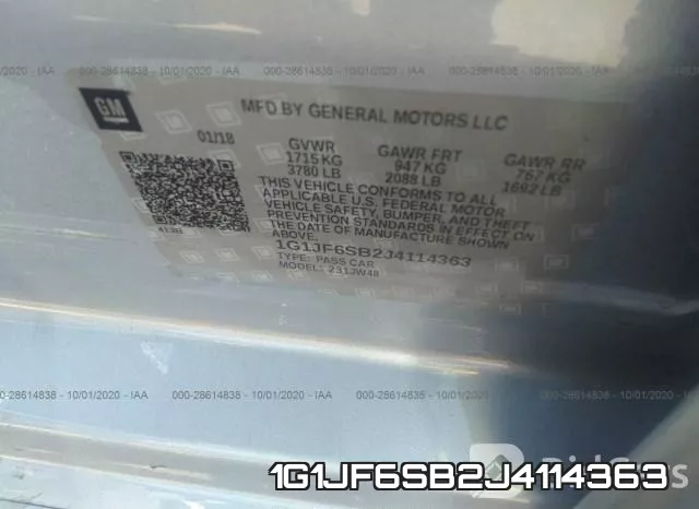 1G1JF6SB2J4114363 фото 10