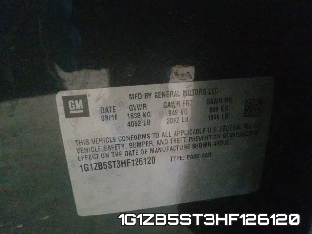 1G1ZB5ST3HF126120 фото 2