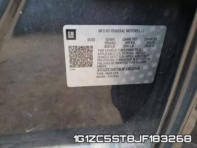 1G1ZC5ST8JF183268 фото 2