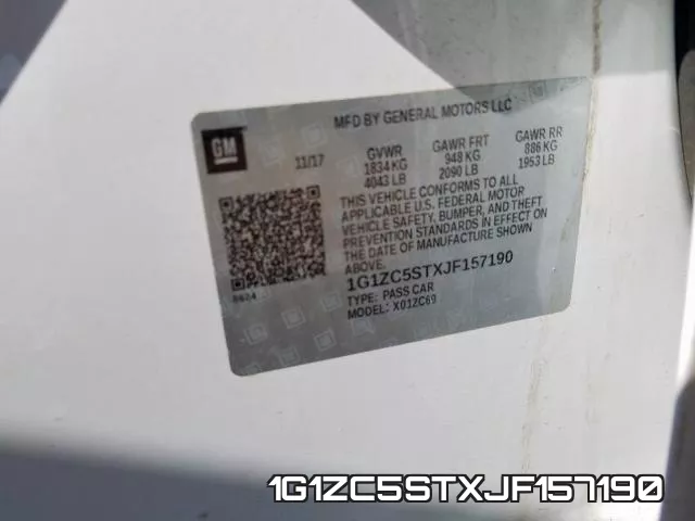 1G1ZC5STXJF157190 фото 2