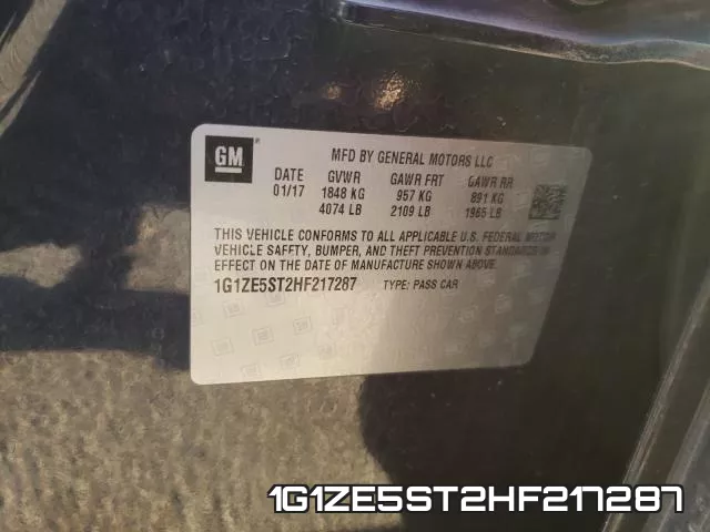 1G1ZE5ST2HF217287 фото 2