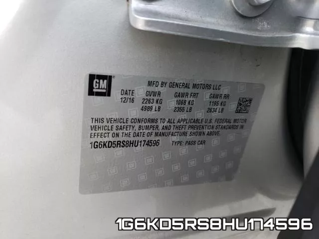 1G6KD5RS8HU174596 фото 2