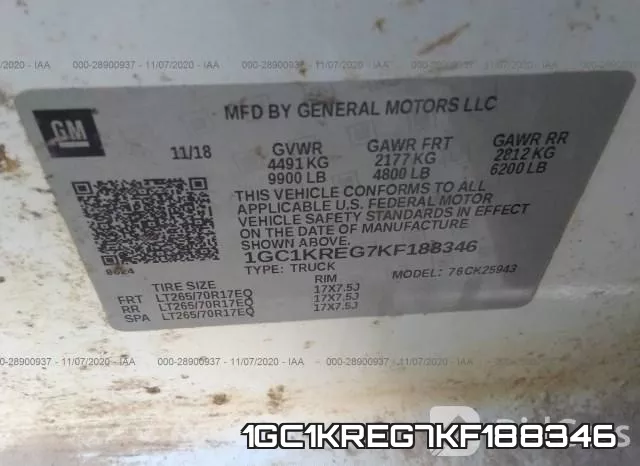 1GC1KREG7KF188346 фото 10