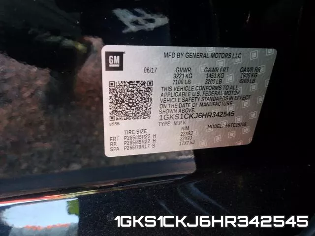 1GKS1CKJ6HR342545 фото 2