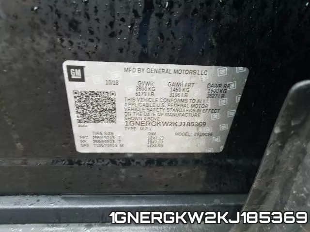 1GNERGKW2KJ185369 фото 2