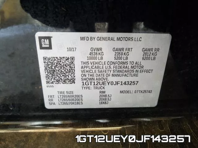 1GT12UEY0JF143257 фото 2