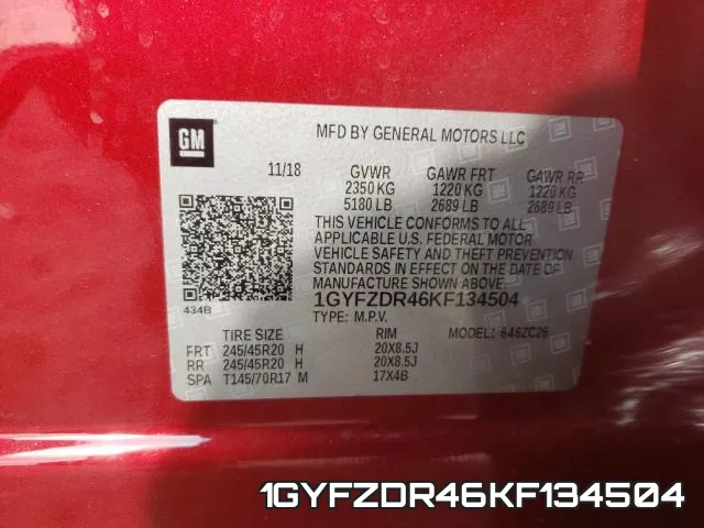 1GYFZDR46KF134504 фото 2