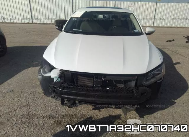 1VWBT7A32HC070740 фото 7
