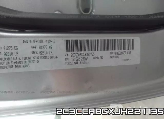 2C3CCABGXJH227735 фото 10