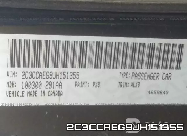 2C3CCAEG9JH151355 фото 10