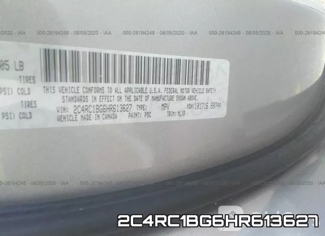 2C4RC1BG6HR613627 фото 9