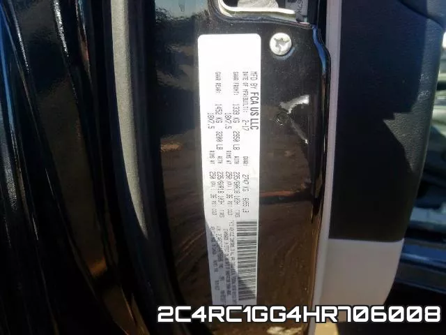2C4RC1GG4HR706008 фото 2