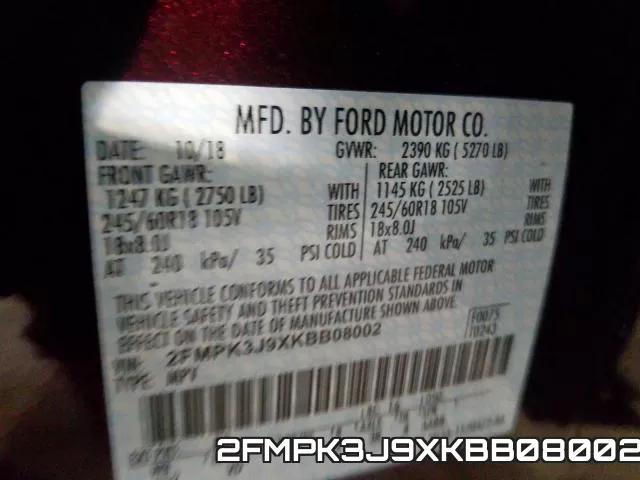 2FMPK3J9XKBB08002 фото 2