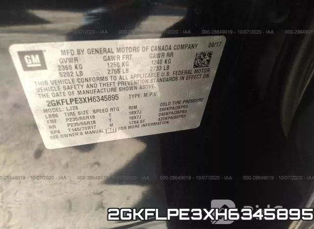 2GKFLPE3XH6345895 фото 10