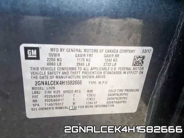 2GNALCEK4H1582666 фото 2