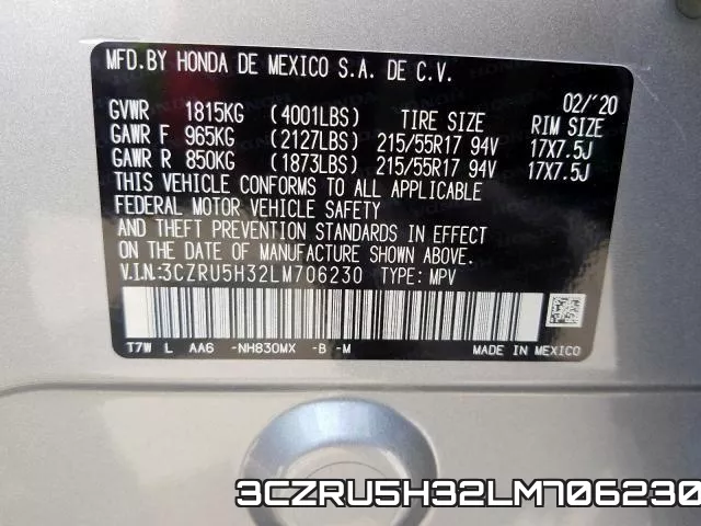 3CZRU5H32LM706230 фото 2