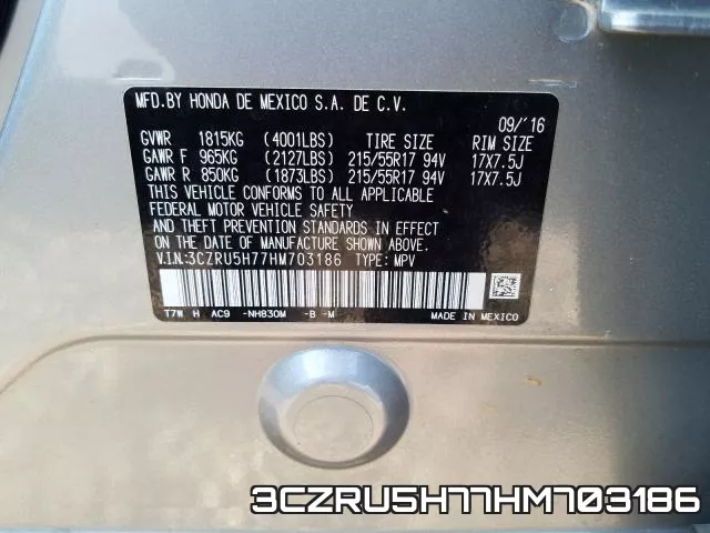 3CZRU5H77HM703186 фото 2