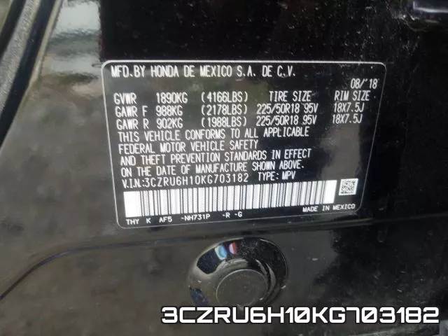 3CZRU6H10KG703182 фото 2