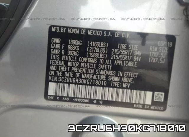 3CZRU6H30KG718010 фото 10