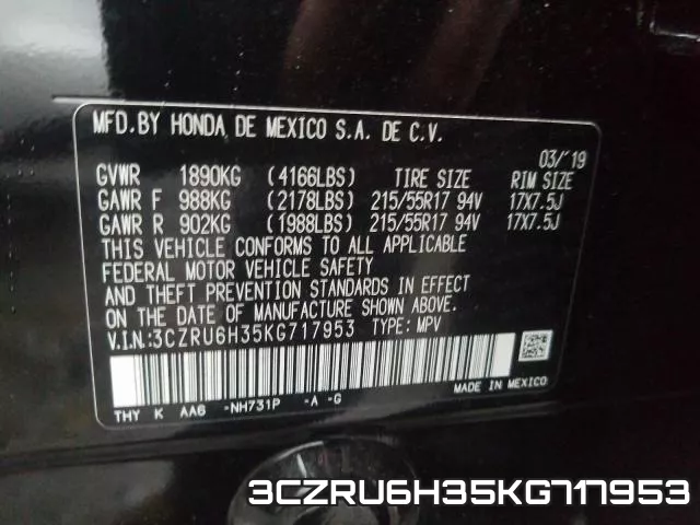 3CZRU6H35KG717953 фото 2