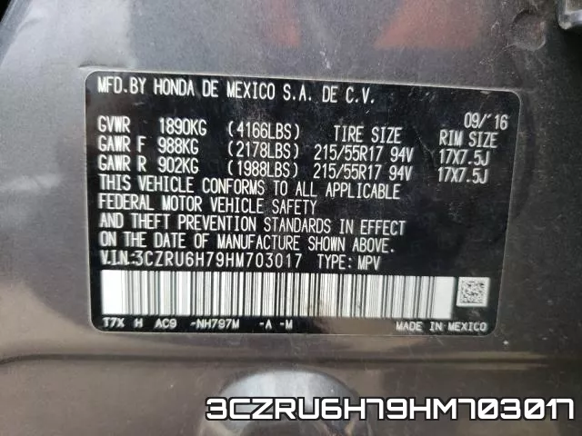 3CZRU6H79HM703017 фото 2