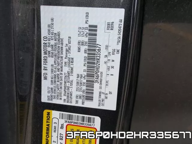 3FA6P0HD2HR335677 фото 2