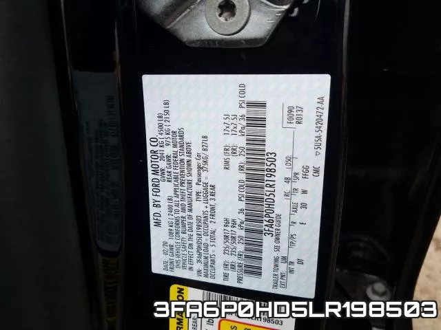 3FA6P0HD5LR198503 фото 2