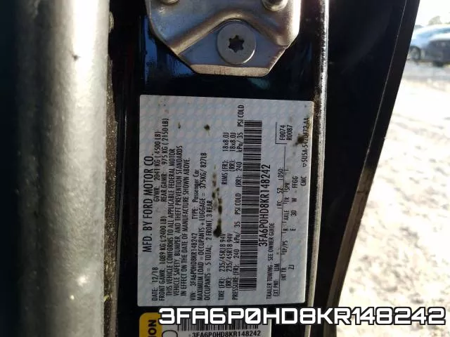 3FA6P0HD8KR148242 фото 2