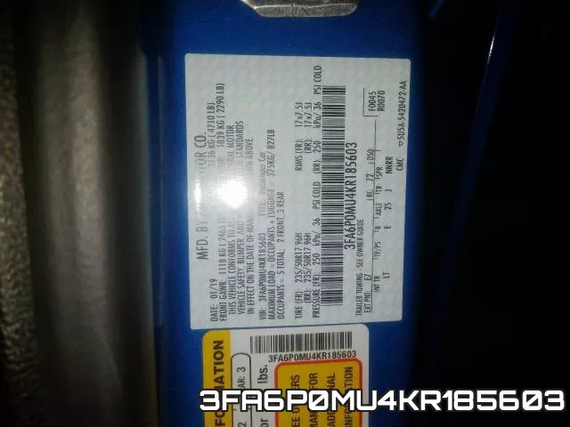 3FA6P0MU4KR185603 фото 2