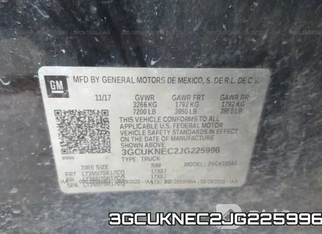 3GCUKNEC2JG225996 фото 10