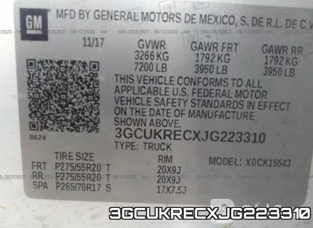 3GCUKRECXJG223310 фото 9