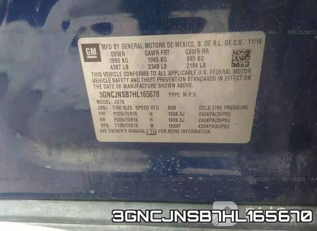 3GNCJNSB7HL165670 фото 10