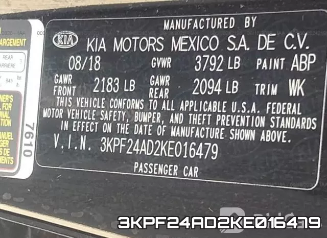 3KPF24AD2KE016479 фото 10