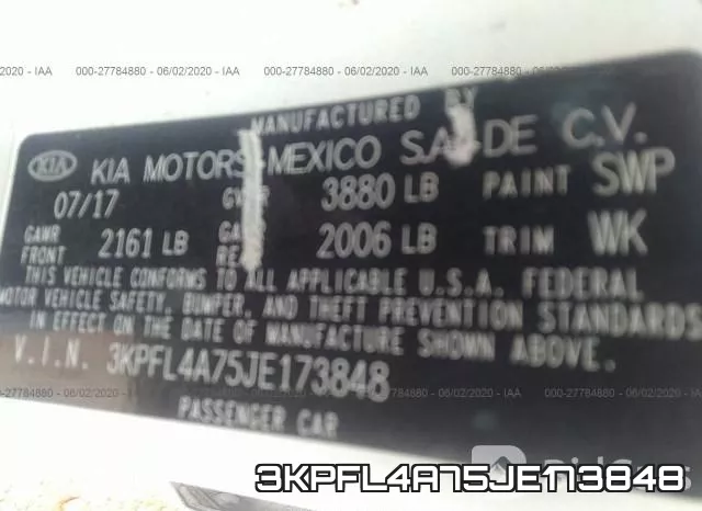 3KPFL4A75JE173848 фото 9