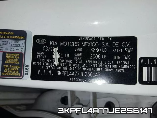 3KPFL4A77JE256147 фото 2