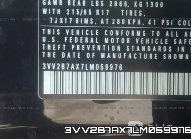 3VV2B7AX7LM059976 фото 10