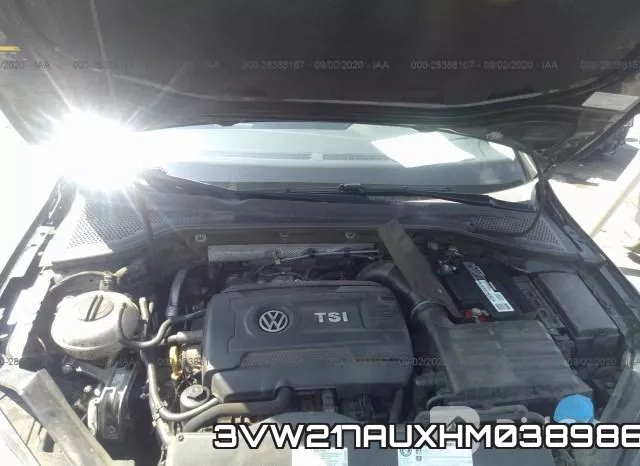 3VW217AUXHM038986 фото 2