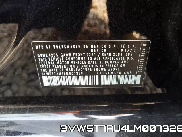 3VW5T7AU4LM007328 фото 2