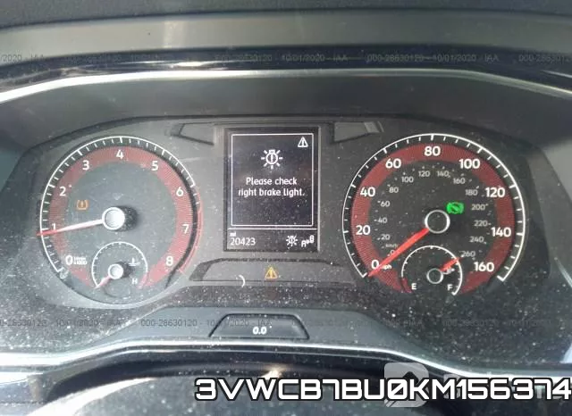 3VWCB7BU0KM156374 фото 8