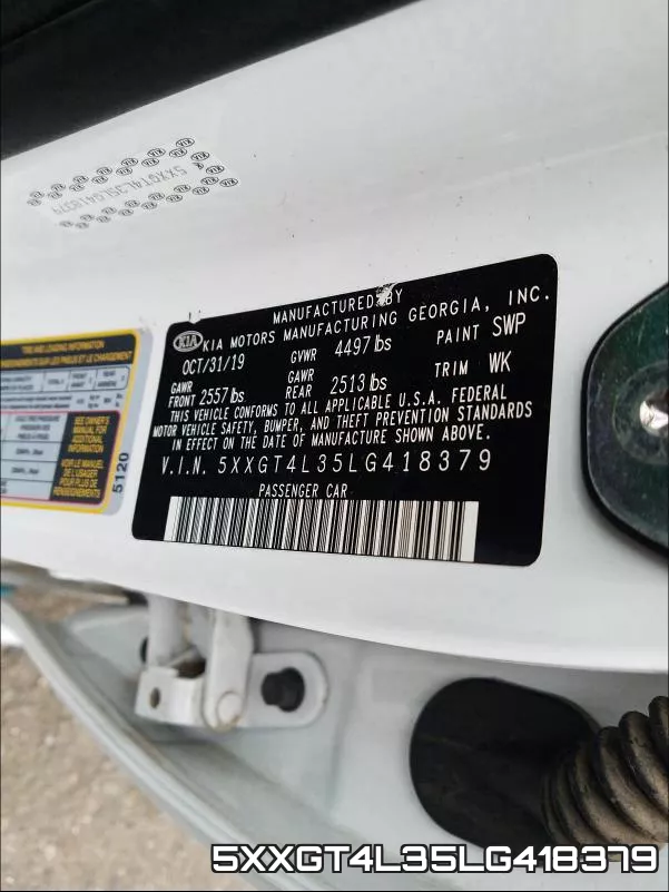 5XXGT4L35LG418379 фото 2