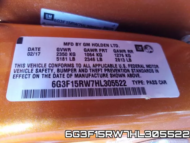 6G3F15RW7HL305522 фото 2