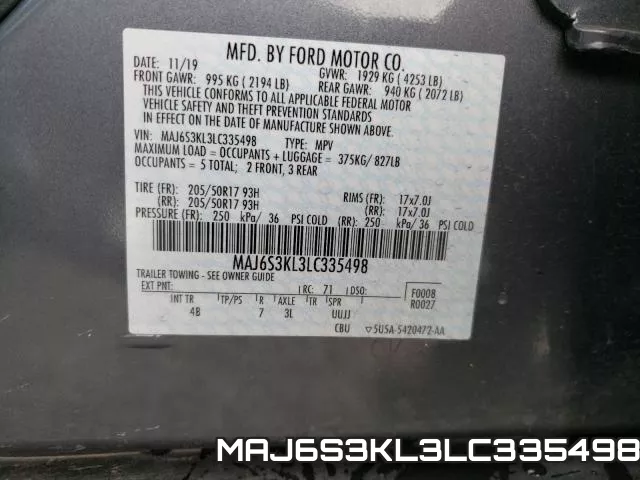 MAJ6S3KL3LC335498 фото 2