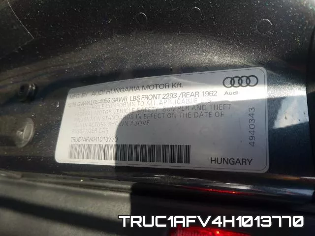 TRUC1AFV4H1013770 фото 2