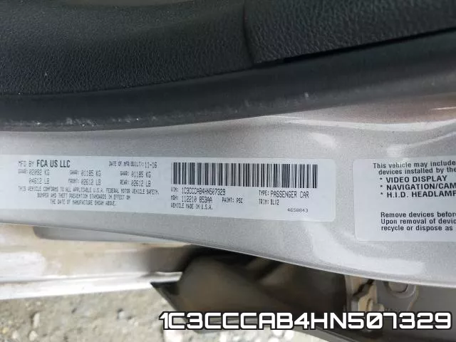 1C3CCCAB4HN507329 фото 2